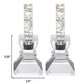 HomeRoots Hand Crafted Crystal Pair of Handcrafted Candle Holders