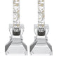 HomeRoots Hand Crafted Crystal Pair of Handcrafted Candle Holders