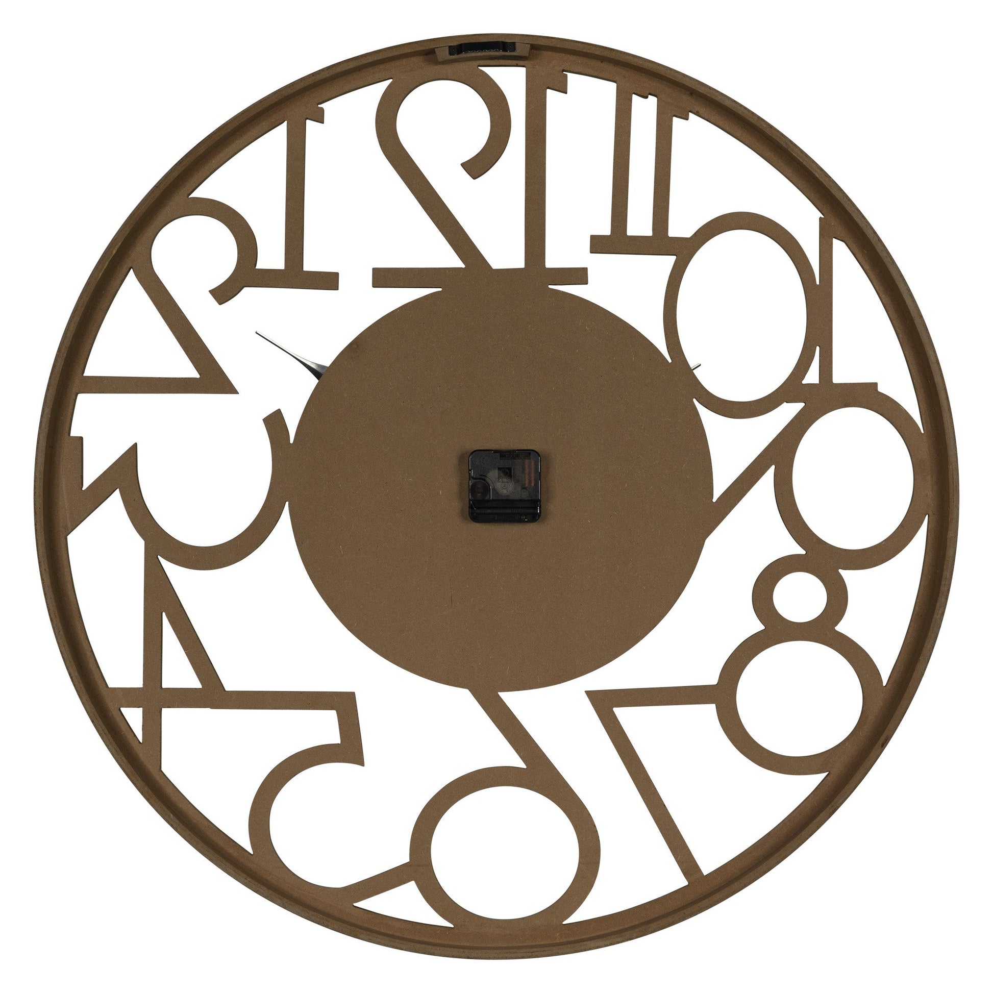 HomeRoots Hand Crafted Modern Natural Wood Wall Clock
