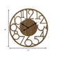 HomeRoots Hand Crafted Modern Natural Wood Wall Clock