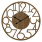 HomeRoots Hand Crafted Modern Natural Wood Wall Clock