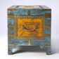 HomeRoots Hand Painted Brass Inlay Storage Trunk
