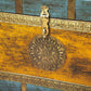 HomeRoots Hand Painted Brass Inlay Storage Trunk