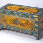 HomeRoots Hand Painted Brass Inlay Storage Trunk