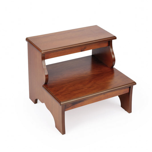 HomeRoots Handcrafted Burl Step Stool