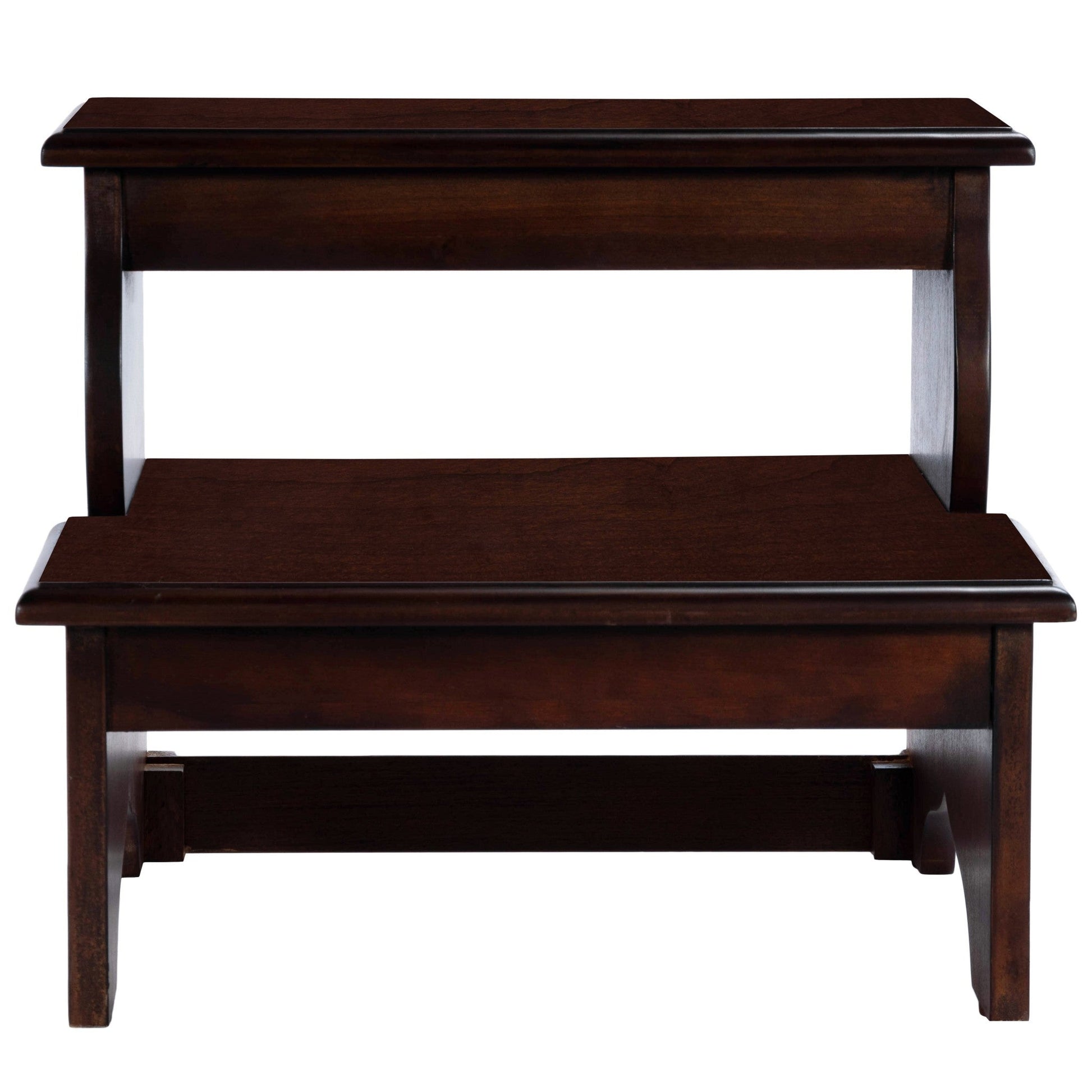HomeRoots Handcrafted Cherry Step Stool