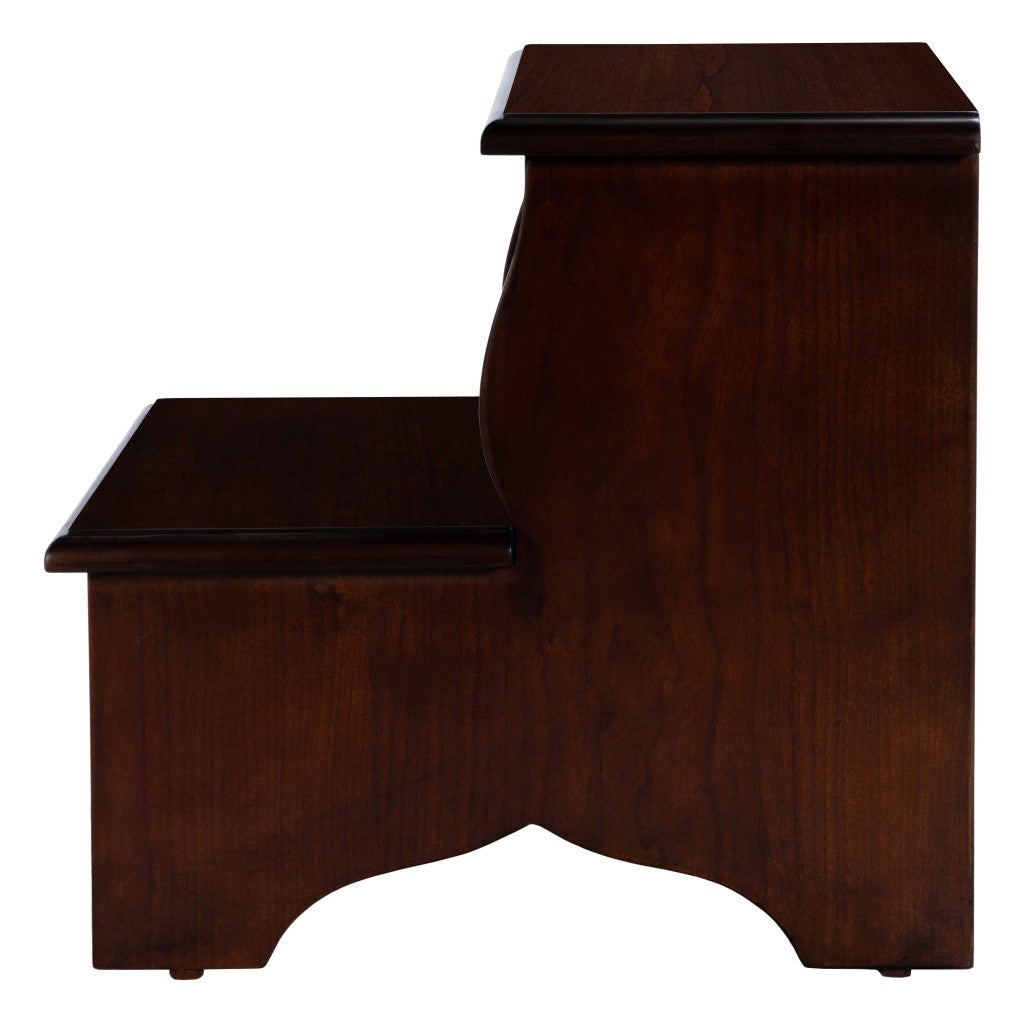 HomeRoots Handcrafted Cherry Step Stool