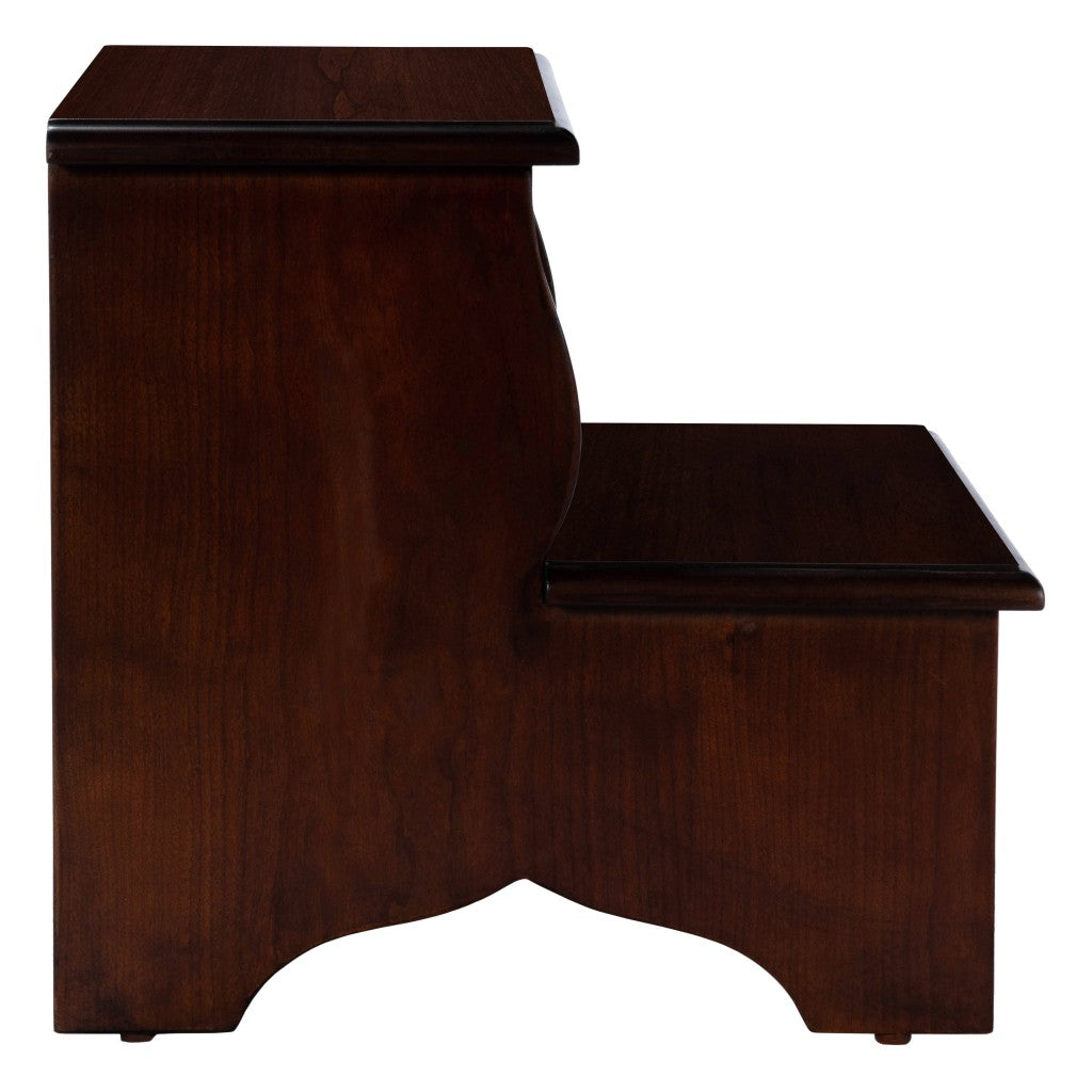 HomeRoots Handcrafted Cherry Step Stool