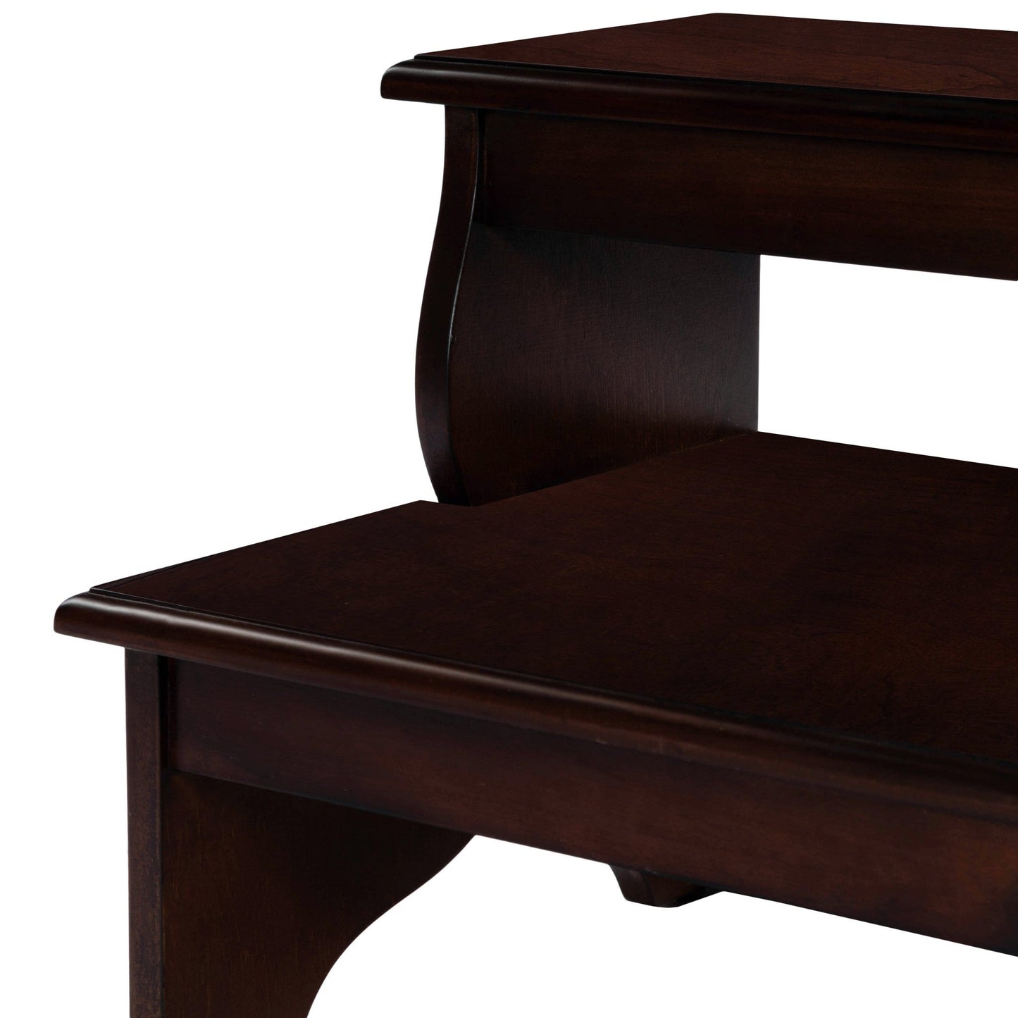HomeRoots Handcrafted Cherry Step Stool