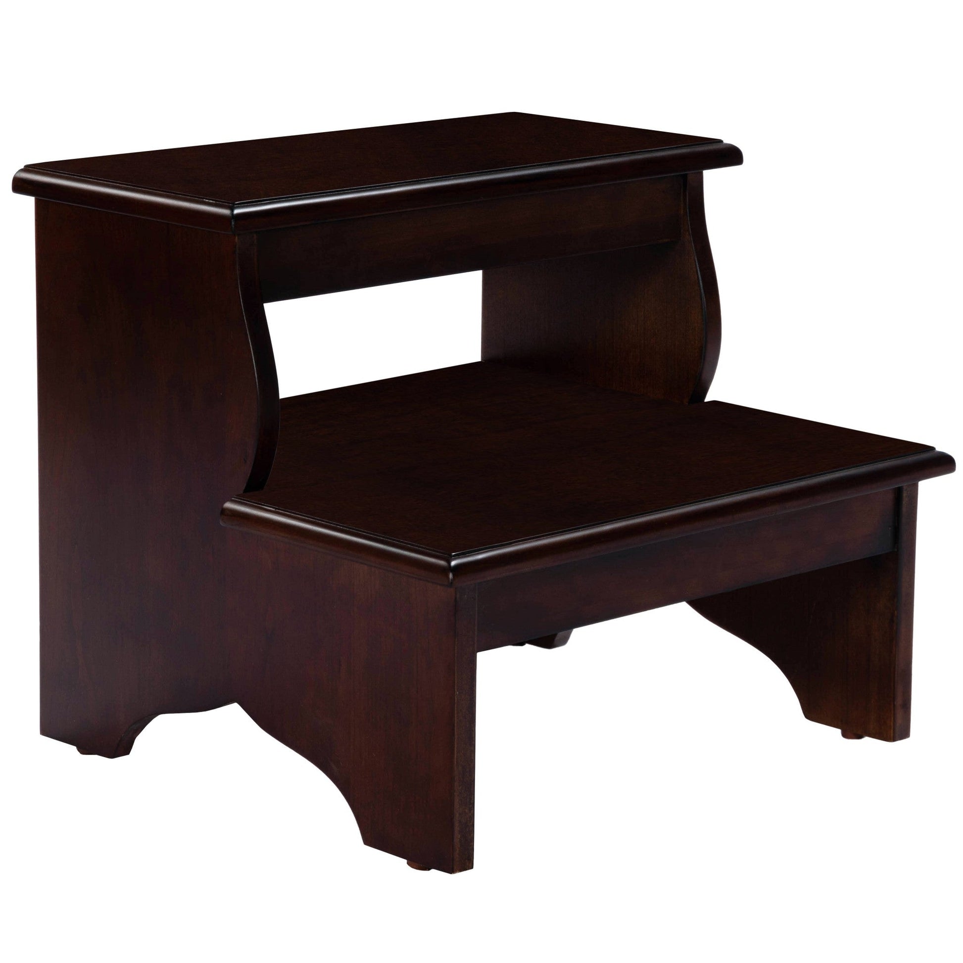 HomeRoots Handcrafted Cherry Step Stool