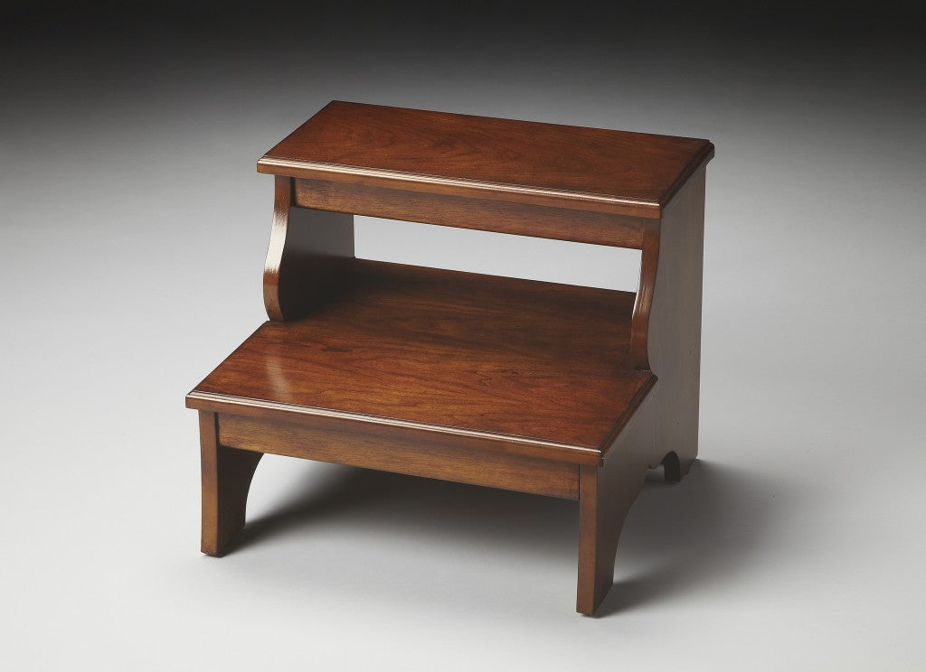HomeRoots Handcrafted Chestnut Burl Step Stool