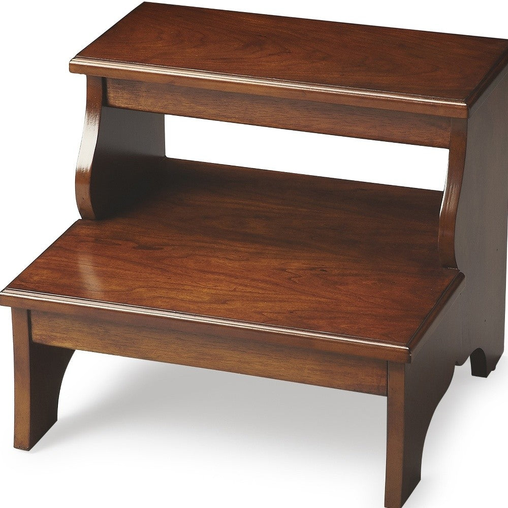 HomeRoots Handcrafted Chestnut Burl Step Stool