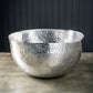 HomeRoots Handcrafted Hammered Square Centerpiece Bowl With Stainless Steel Finish