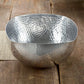 HomeRoots Handcrafted Hammered Square Centerpiece Bowl With Stainless Steel Finish