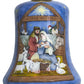 HomeRoots Holy Family Bethlehem Hand Painted Mouth Blown Glass Ornament