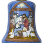 HomeRoots Holy Family Bethlehem Hand Painted Mouth Blown Glass Ornament