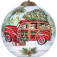 HomeRoots Home For Christmas Hand Painted Mouth Blown Glass Ornament