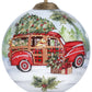 HomeRoots Home For Christmas Hand Painted Mouth Blown Glass Ornament