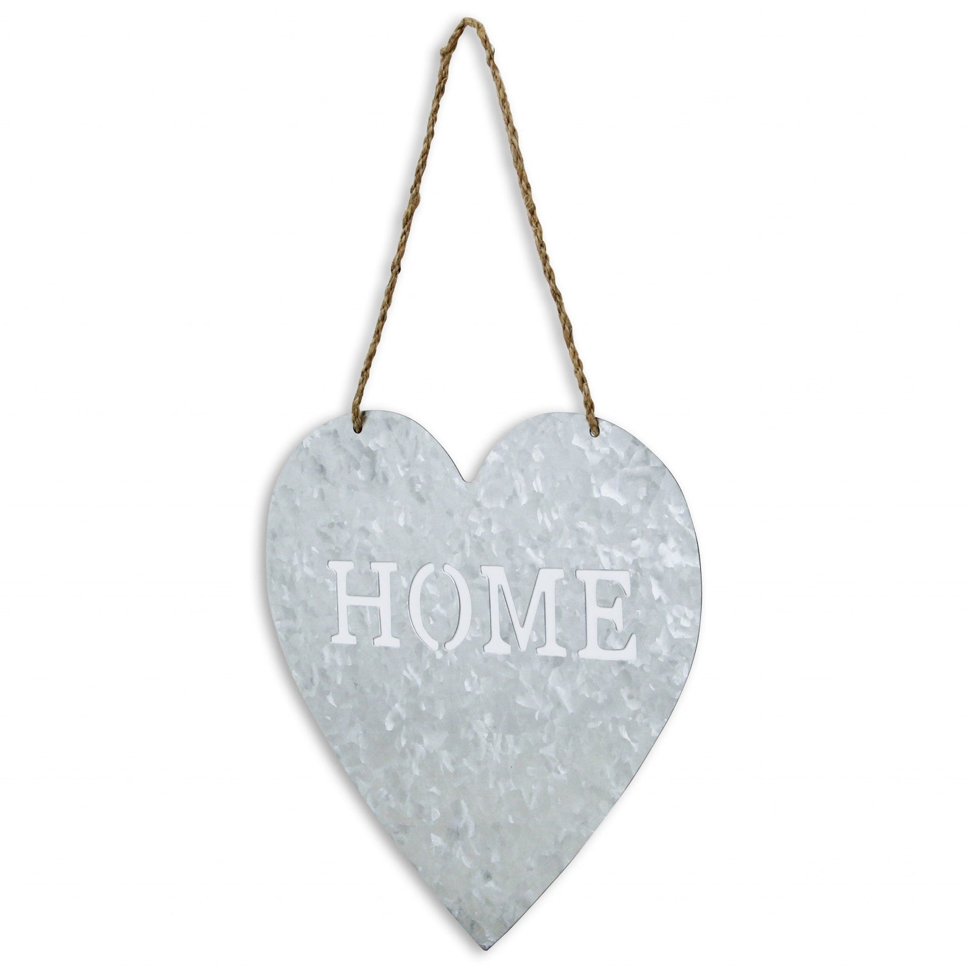 HomeRoots Home Gray Galvanized Metal Wall Art