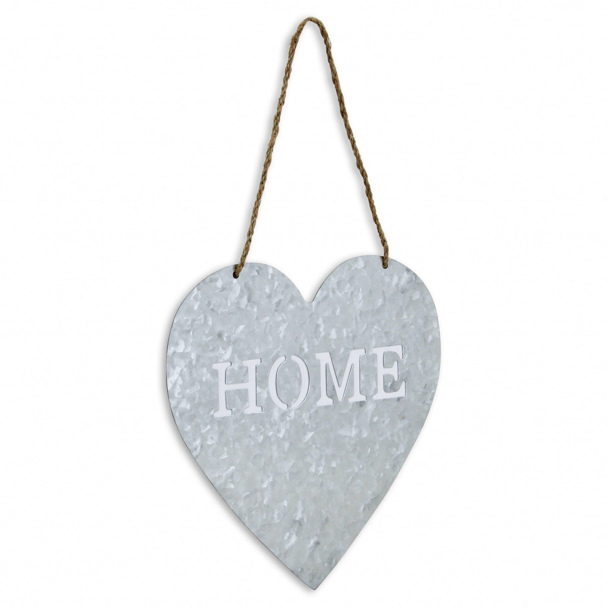 HomeRoots Home Gray Galvanized Metal Wall Art