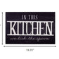 HomeRoots In This Kitchen We Lick The Spoon Wall Art