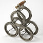 HomeRoots Industrial Gears Tabletop Wine Rack