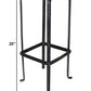 HomeRoots Iron Plant Stand in Black Finish
