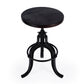 HomeRoots Iron Revolving Bar Stool in Brown Finish