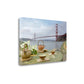 HomeRoots Japanese Tea Golden Gate Bridge 3 Giclee Wrap Canvas Wall Art
