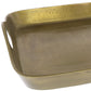 HomeRoots Jumbo Cast Iron Serving Tray in Gold Finish