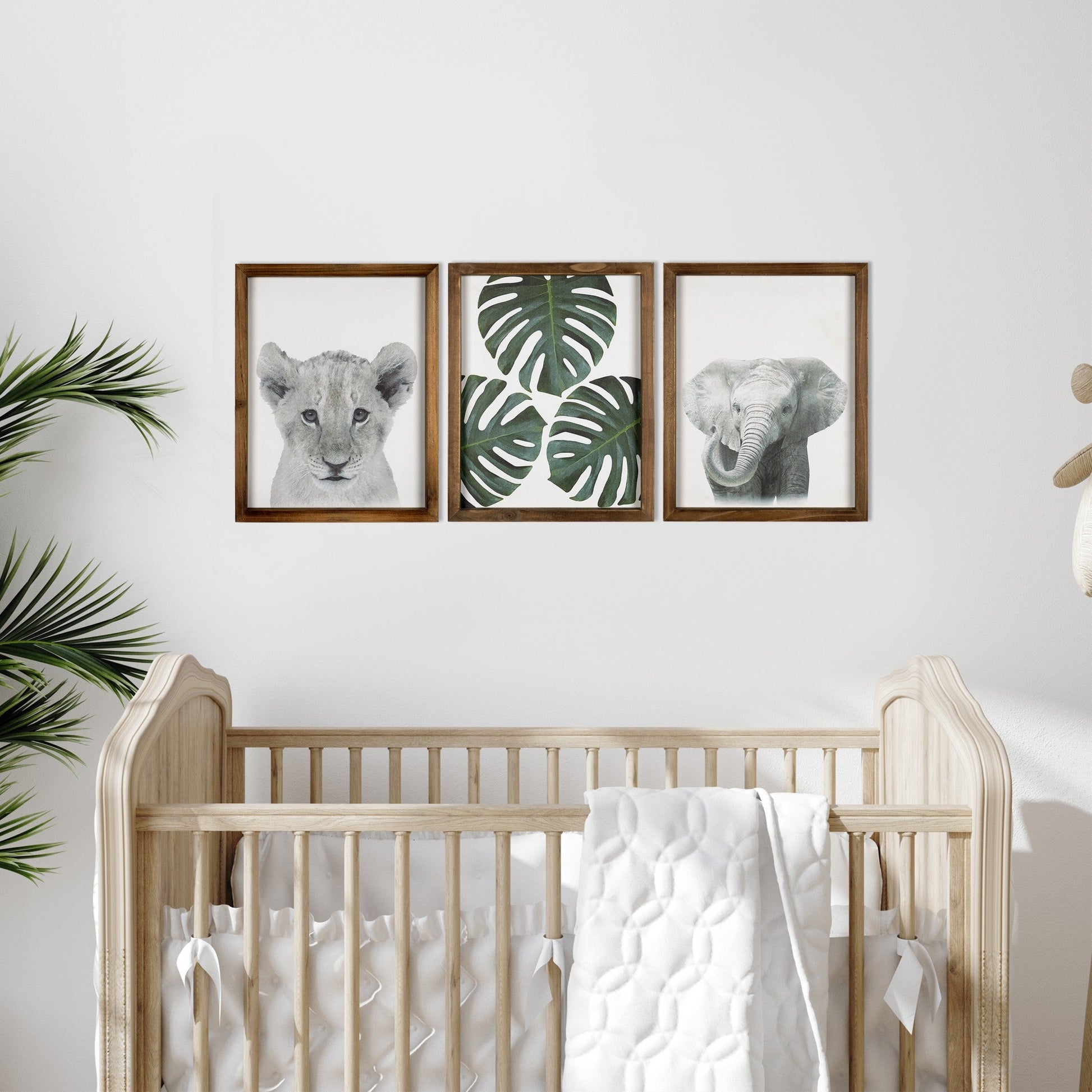 HomeRoots Jungle Safari Modern Wall Art Set
