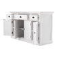 HomeRoots Large Modern Farmhouse White Cabinet