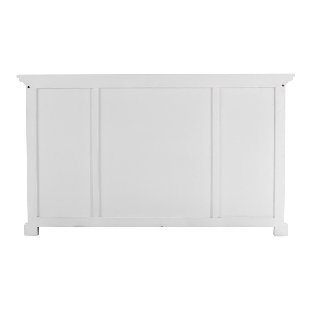 HomeRoots Large Modern Farmhouse White Cabinet