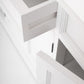 HomeRoots Large Modern Farmhouse White Cabinet