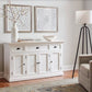 HomeRoots Large Modern Farmhouse White Cabinet