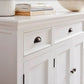 HomeRoots Large Modern Farmhouse White Cabinet