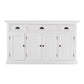HomeRoots Large Modern Farmhouse White Cabinet