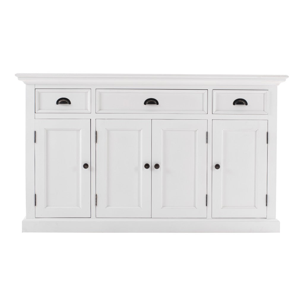 HomeRoots Large Modern Farmhouse White Cabinet