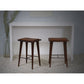 HomeRoots Leather Counter Stool With Walnut Finish