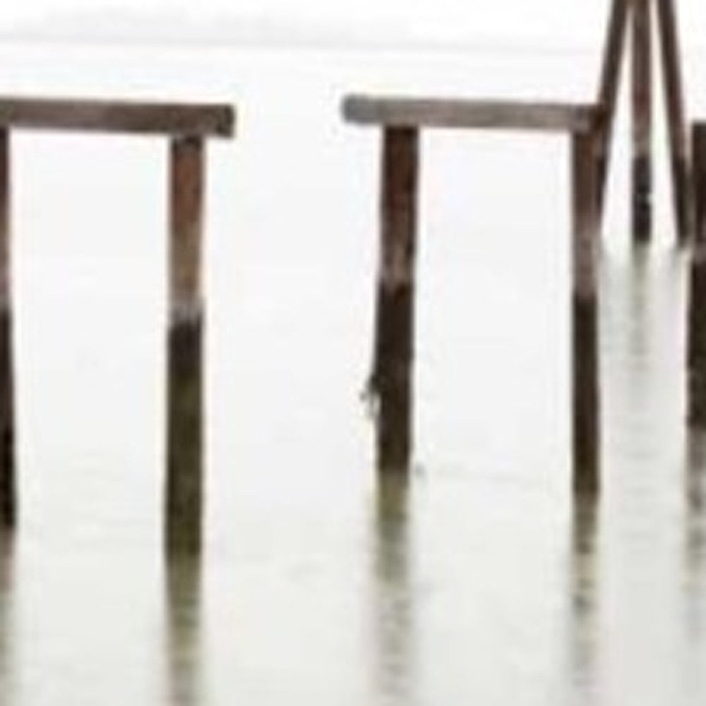 HomeRoots Leftovers of the Pier 3 Giclee Wrap Canvas Wall Art