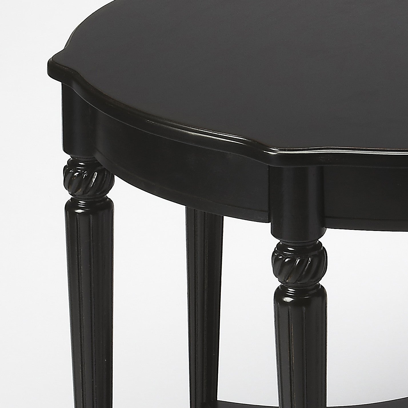 HomeRoots Licorice Accent Table in Black Finish