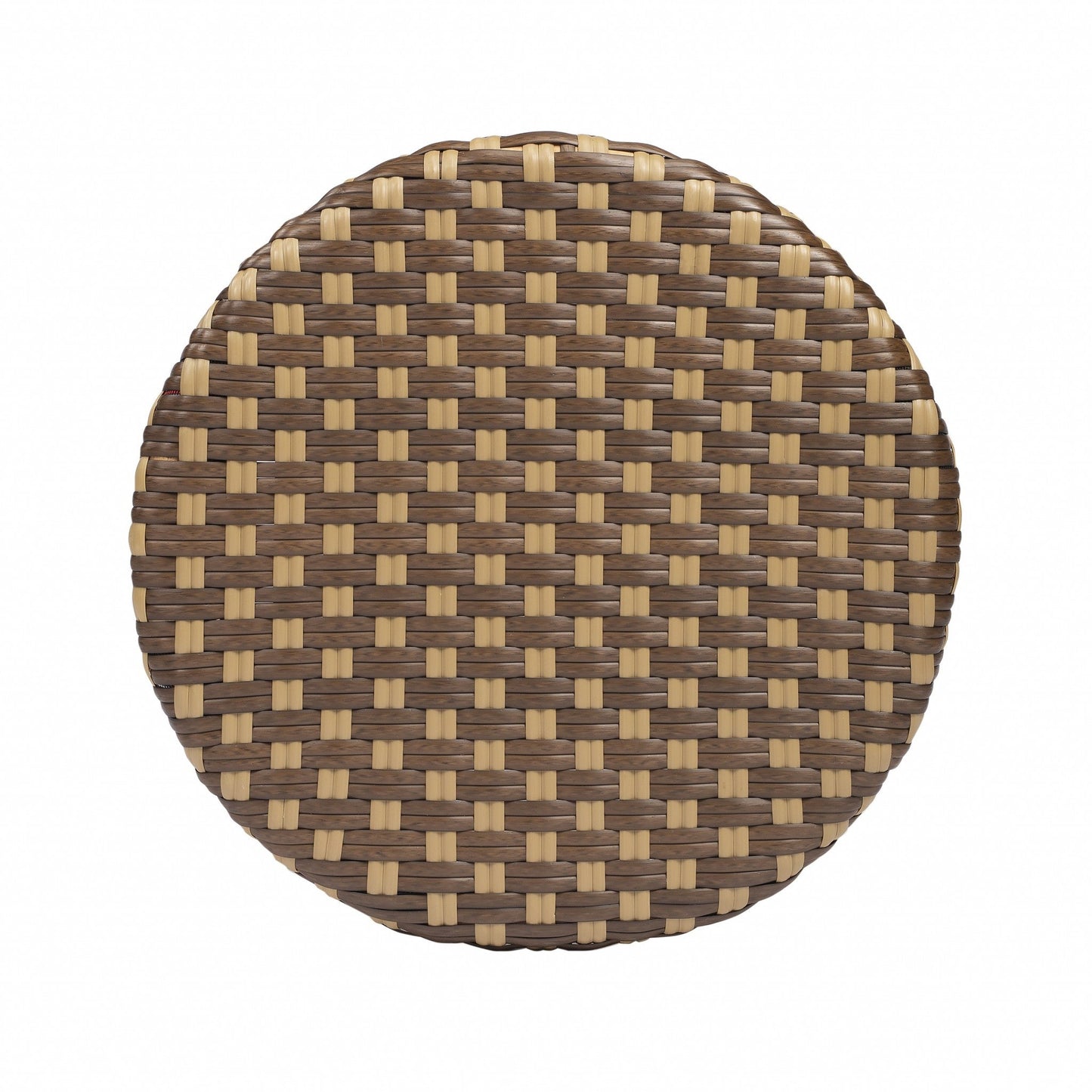 HomeRoots Light And Dark Brown Rattan Counter Stool