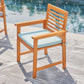 HomeRoots Light Wood Dining Armchair
