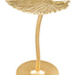HomeRoots Lilypad Side Table in Gold Finish