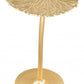 HomeRoots Lilypad Side Table in Gold Finish