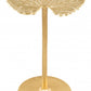 HomeRoots Lilypad Side Table in Gold Finish