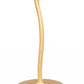 HomeRoots Lilypad Side Table in Gold Finish