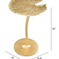 HomeRoots Lilypad Side Table in Gold Finish