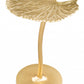 HomeRoots Lilypad Side Table in Gold Finish