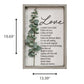 HomeRoots Love is Patient Metal & Wood Framed Wall Art